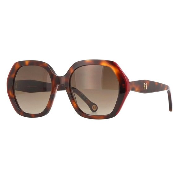 A0582Z New CAROLINA HERRERA Havana Square Her 0181/S O63HA Sunglasses Women - Picture 1 of 4